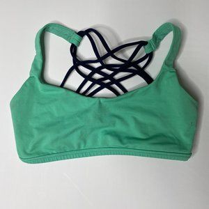 Size 6 Lululemon Free to Wild Bra Teal
